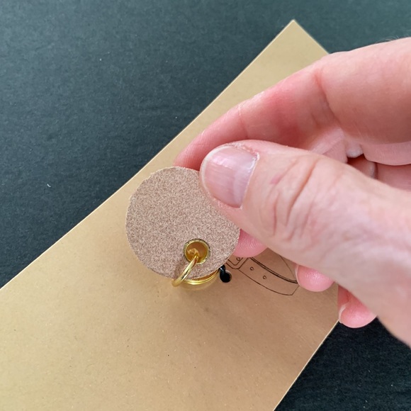 Leather Pet Tag, ‘Talk To The Tail’. - Picture 3 of 5